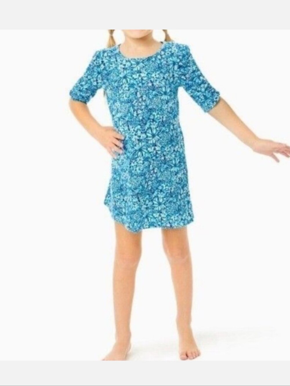 Lilly Pulitzer Cumulus Blue Dress- Mommy Matching Available